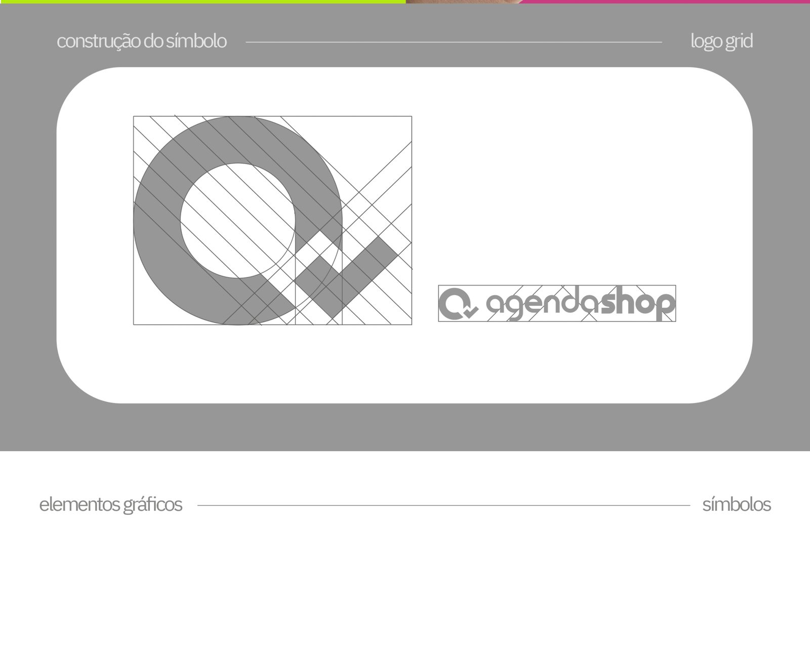 AGENDASHOP, identidade visual: apresentação da marca, parte 4 de 10