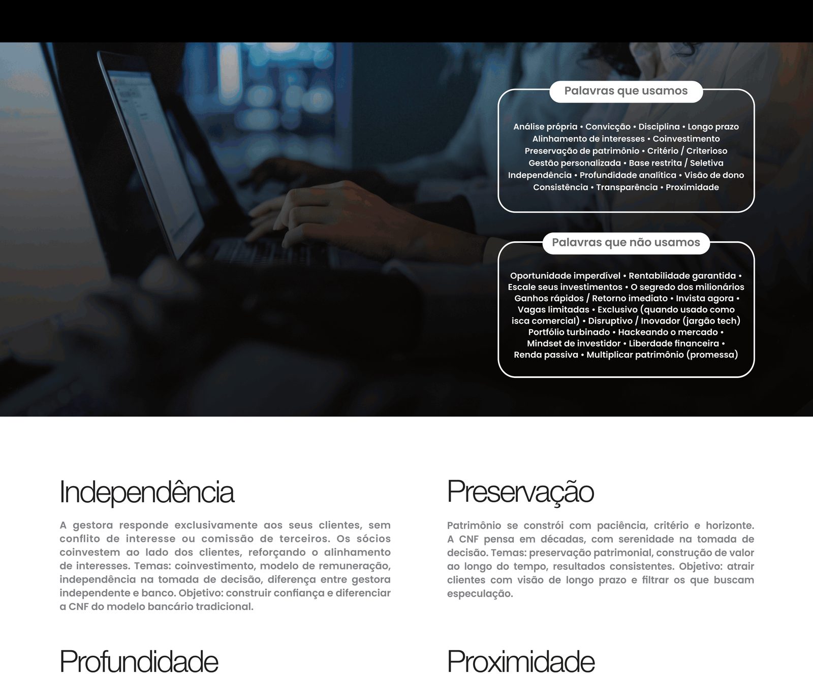 CNF Capital, identidade visual: apresentação da marca, parte 3 de 12