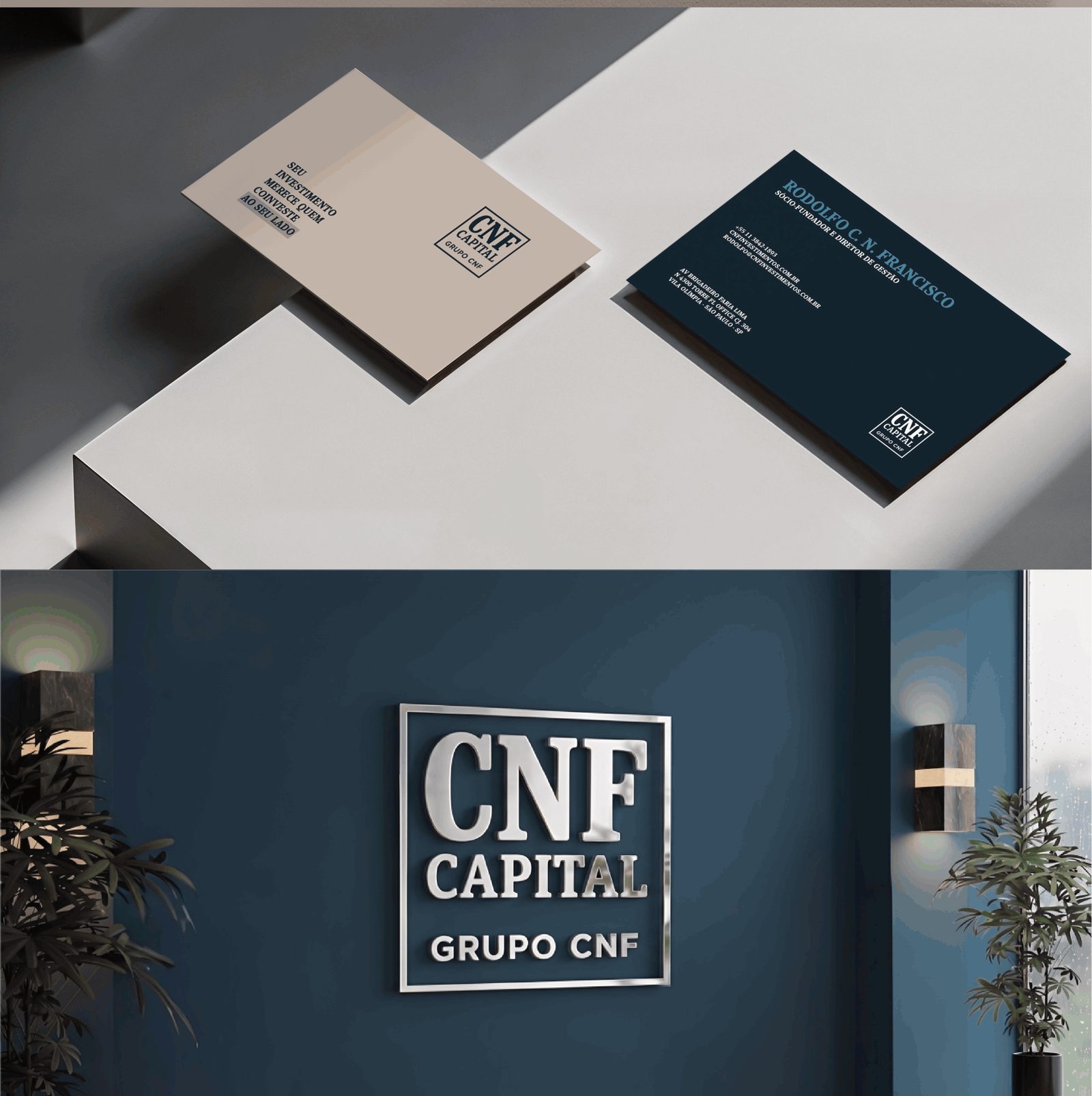 CNF Capital, identidade visual: apresentação da marca, parte 10 de 12