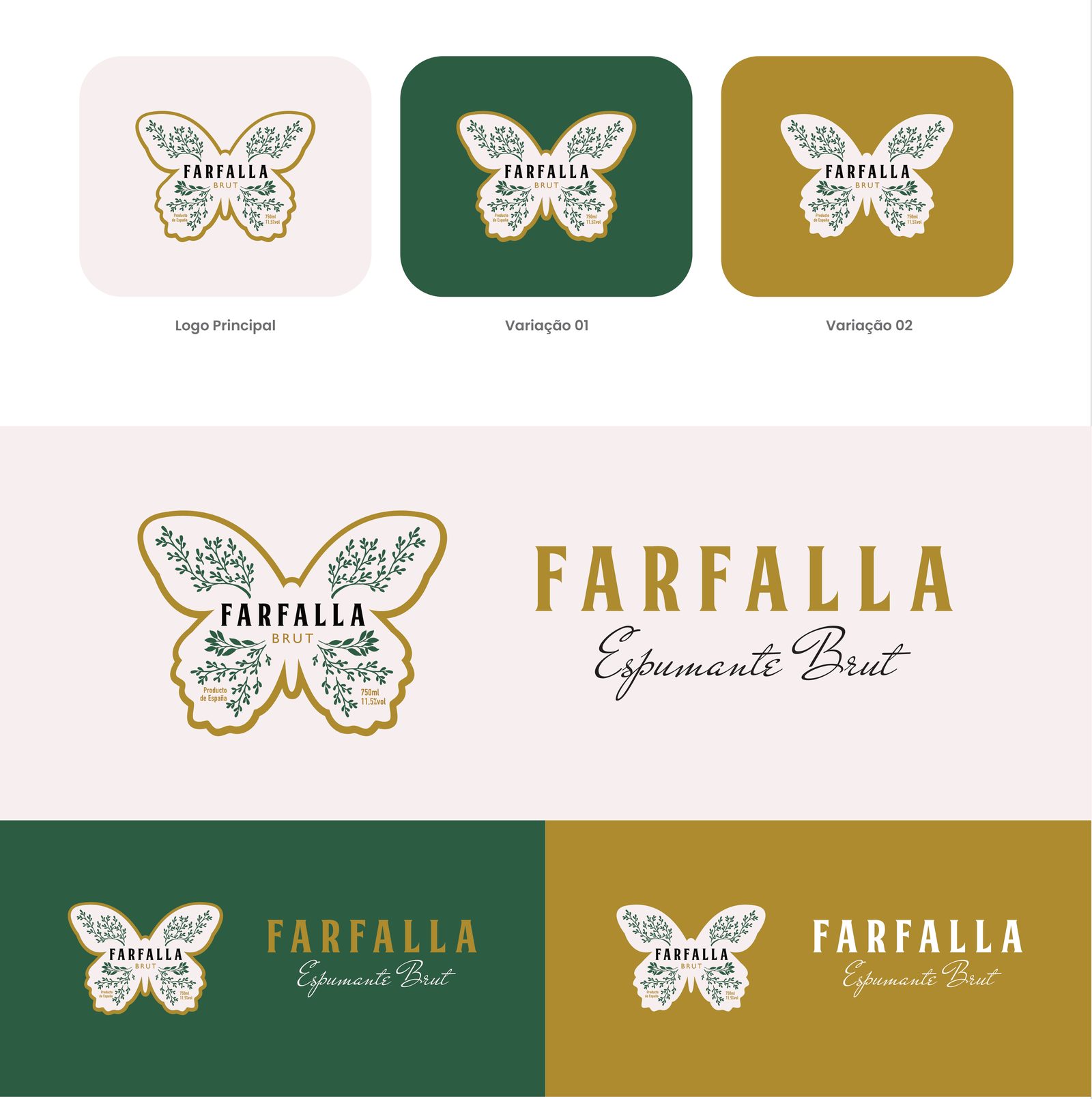 FARFALLA, identidade visual: apresentação da marca, parte 7 de 12