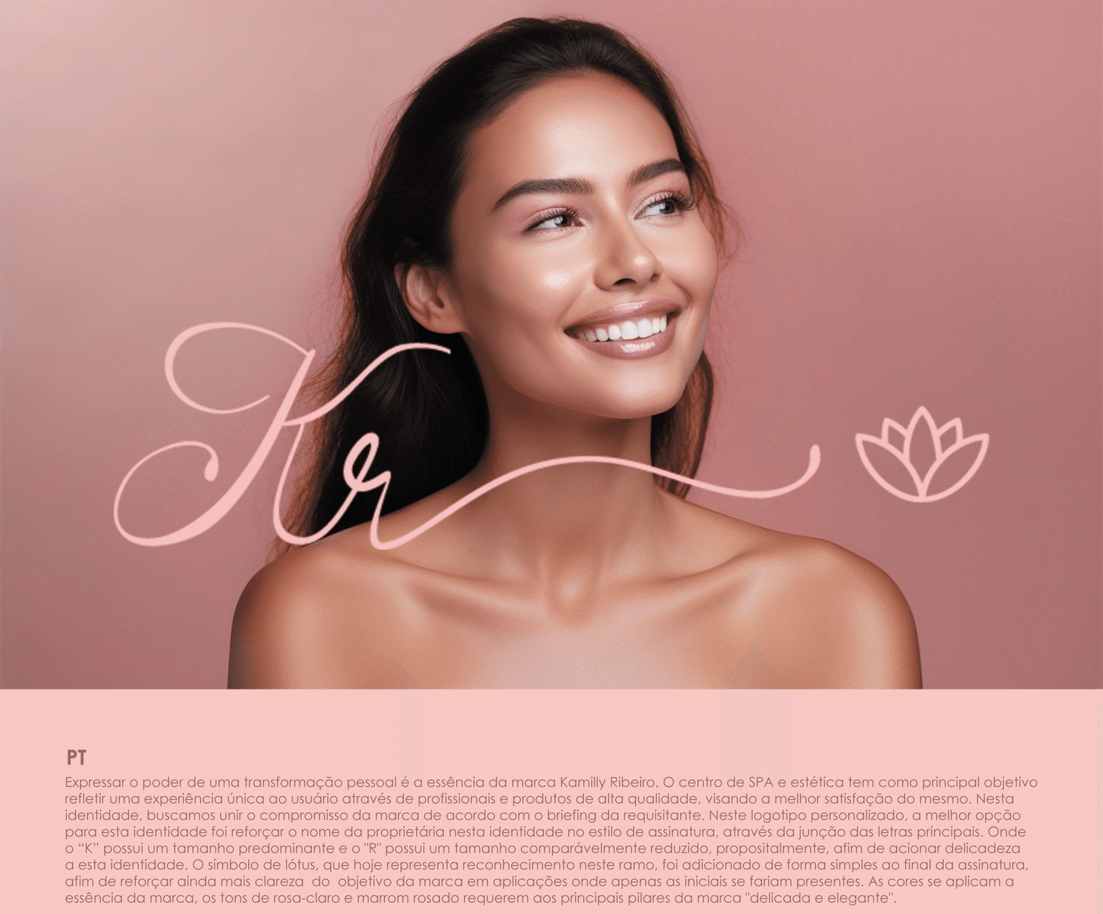 KR Estética, identidade visual: apresentação da marca, parte 1 de 8