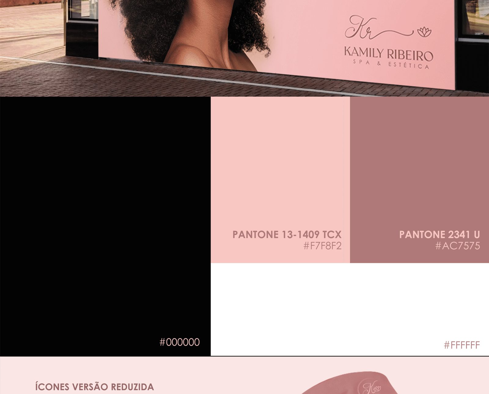 KR Estética, identidade visual: apresentação da marca, parte 5 de 8